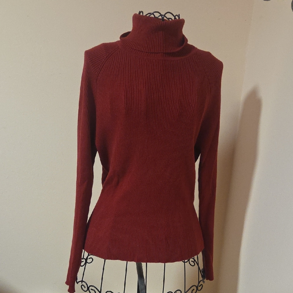 Context Maroon Turylenexk Sweater Size M